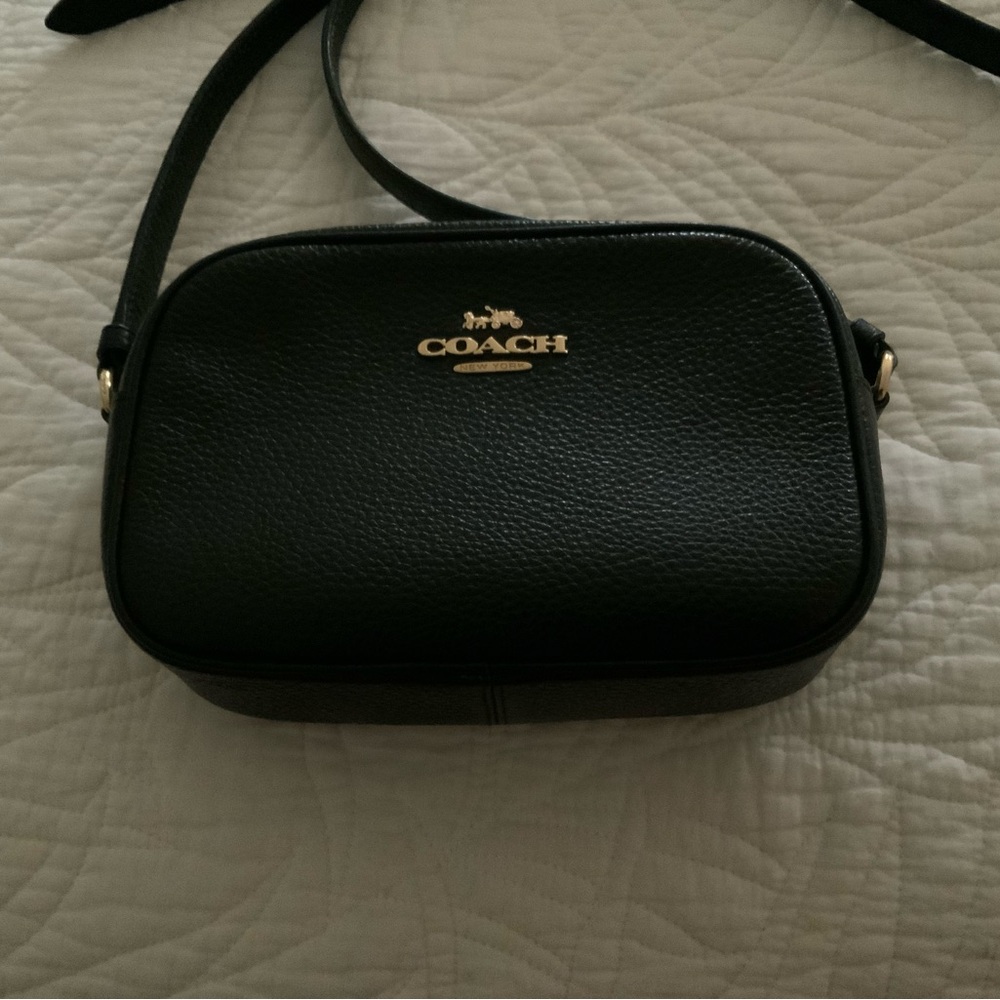 Black cross body coach bag